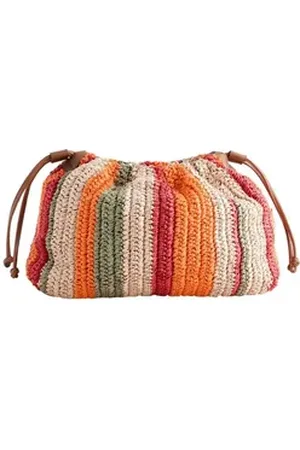 Next Clutch Dicke Clutch aus Stroh (1-tlg) orange