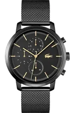 Lacoste Multifunktionsuhr REPLAY 2011194, Quarzuhr, Armbanduhr, Herrenuhr, Datum, Edelstahlarmband schwarz