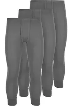 Normani Thermounterhose 3 Stück Herren Thermo-Unterhose Thermounterwäsche Skihose Unterziehhose grau 10/XXL