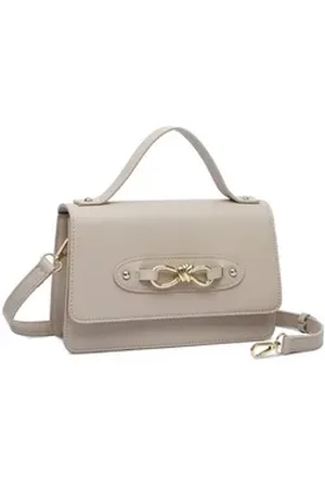 Alessandro Umhängetasche Bellezza, mit eleganter Schleife beige