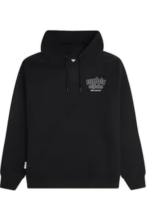 UNFAIR ATHLETICS Hoodie Inspired Easy Fit kleines Logo Patch am Rücken, gewebte Labels schwarz XL