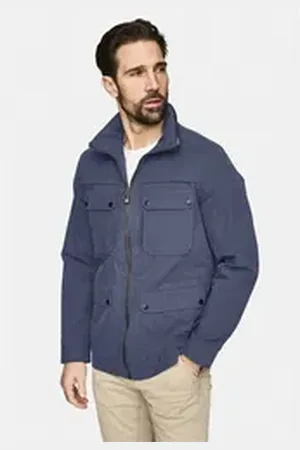 New Canadian Outdoorjacke Cotton-Mix (1-St) mit wind- und wasserabweisender Funktion blau 30