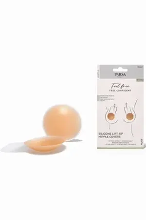 Parsa Beauty Set: Klebe-BH Silicone Lift-up Nipple Covers natur beige