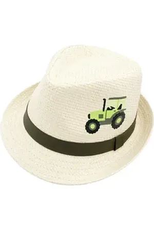 maximo Strohhut KIDS BOY-Trilby Traktor (1-St) beige 51