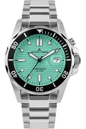 Jacques Lemans Kineticuhr Hybromatic 1-2170I, Armbanduhr, Herrenuhr, Edelstahlarmband, analog, Tag silberfarben