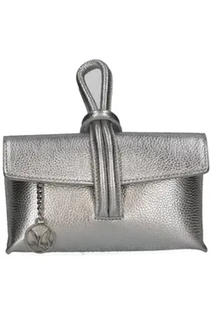 Caprice Clutch Taschen Leder silberfarben