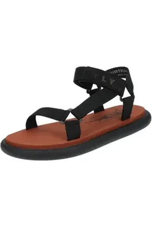 Fly London Sandalen Leder Riemchensandalette schwarz 41 EU