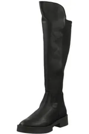 Steve Madden Stiefel Leder/Synthetik Overkneestiefel schwarz 36 EU