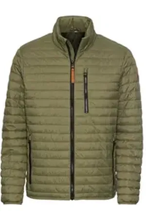Camel Active Funktionsjacke Steppblouson mit Stehkragen - Regular Fit grün 50