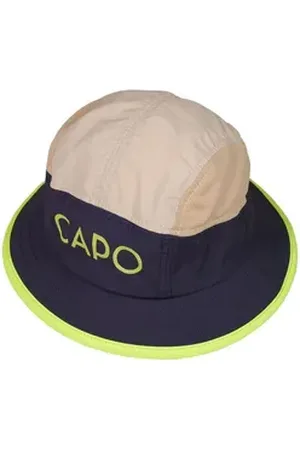 CAPO Fischerhut Fischerhut, Materialmix kurze Krempe, UV 50 blau S/M