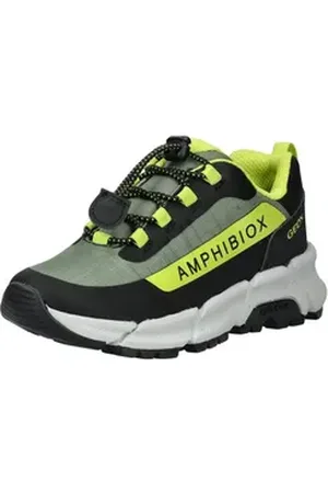 Geox Sneaker Lederimitat/Textil Sneaker grün 32 EU