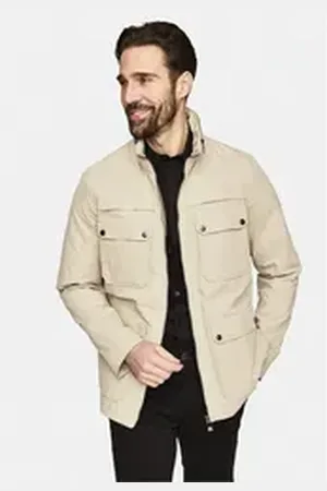 New Canadian Outdoorjacke Cotton-Mix (1-St) mit wind- und wasserabweisender Funktion beige 56