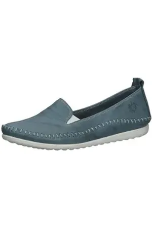 Cosmos Slipper Leder Slipper blau 38 EU