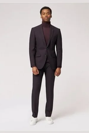 Roy Robson Hosenanzug Modischer Anzug im Slim Fit lila 46