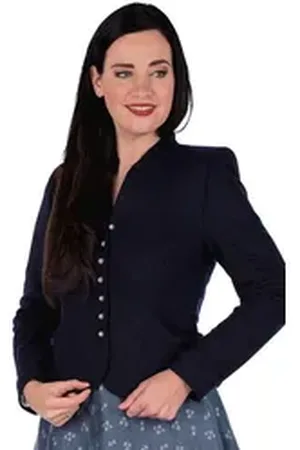 Hammerschmid Trachtenjanker Trachtenjacke Damen - MALLNITZ - dunkelblau blau 34