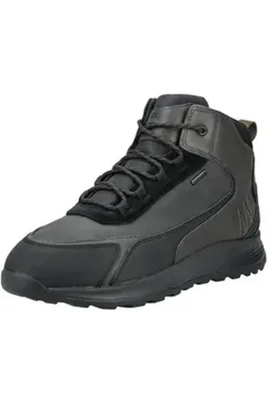 Geox Stiefelette Lederimitat/Textil Schnürstiefelette schwarz 45 EU
