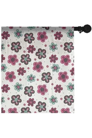 Abakuhaus Gardine schiere Drapierung für Hochzeit Party 2 Panels, Blumen Röschen Knospen-Kind-Mädchen blau|grau 274 cm x 270 cm