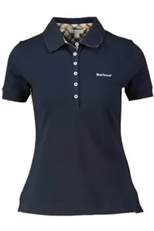 Barbour Poloshirt Damen Poloshirt PORTSDOWN Kurzarm (1-tlg) blau 40