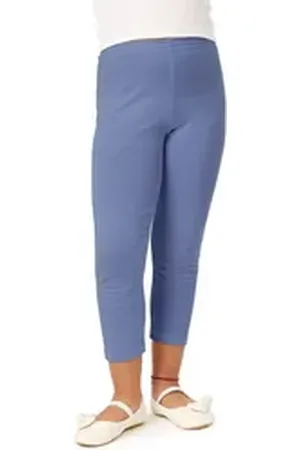 Merry Style Leggings Mädchen 3/4 Capri MS10-131 (1-tlg) elastischer Bund blau 128
