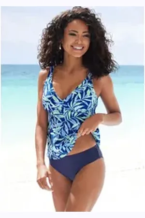 vivance collection Bügel-Tankini-Top Jelly, mit buntem Print blau 40