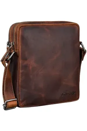 STILORD Schultertasche "Zander" Vintage Leder Umhängetasche Herren Klein für 8 Zoll Tablet