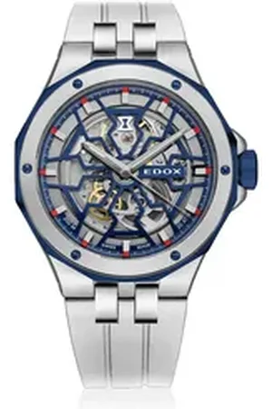 Edox Automatikuhr 85303-357BUCAB-BUIRB Delfin Mecano Automatik Herrenuhr 43mm 20ATM