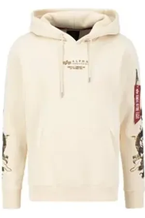 Alpha Industries Hoodie Men - Hoodies Dragon EMB Hoodie weiß 3XL