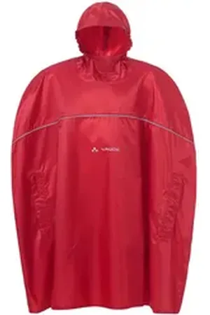 Vaude Regenponcho Kids Grody Poncho II (1-St) wasserdichter Regenponcho mit Kapuze gelb L