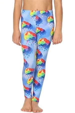 Merry Style Leggings Mädchen Lange Hose MS10-337 (1-tlg) aus Baumwolle blau 110