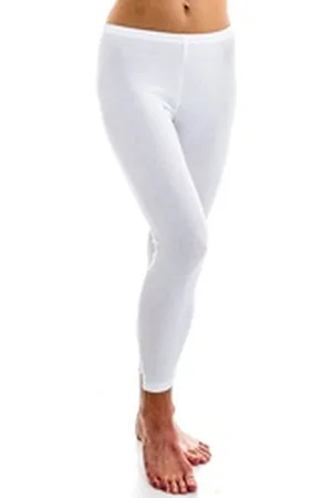 Hermko Leggings 5720 2er Pack Damen Leggins weiß 44/46 (L)