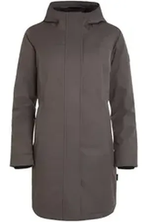 elkline Winterjacke After Dinner wasserdicht Wintermantel halblang Kapuze gefüttert grau 36