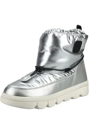 Geox Stiefelette Lederimitat/Nylon Stiefelette schwarz|silberfarben 39 EU
