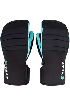 YEAZ Skihandschuhe POW Fausthandschuhe (2-St) Touch-Funktion & Wrist-Band blau XS