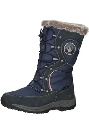 Mustang Stiefel Lederimitat/Textil Winterstiefel blau 35 EU