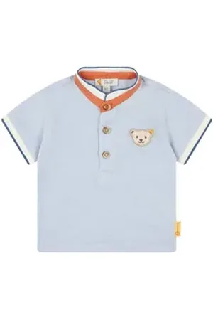 Steiff Poloshirt Poloshirt kurzarm Catcher blau 86