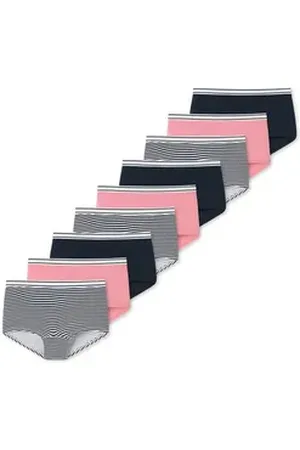 Schiesser Panty 9er Pack Teens Girls 95/5 Organic Cotton (Spar-Set, 9-St) Short Slip - Baumwolle - Mit softem Bund, Bequemer Beinausschnitt bunt 176