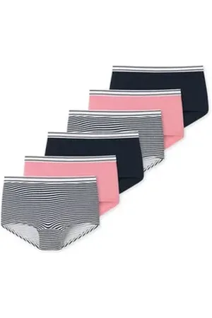 Schiesser Panty 6er Pack Teens Girls 95/5 Organic Cotton (Spar-Set, 6-St) Short Slip - Baumwolle - Mit softem Bund, Bequemer Beinausschnitt bunt 164