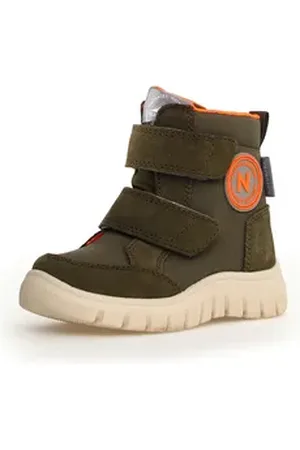 Naturino GEMINAE 3 VL Weite: schmal Winterstiefel Snowboots mit Warmfutter, Größenschablone zum Download grün|orange 24 EU