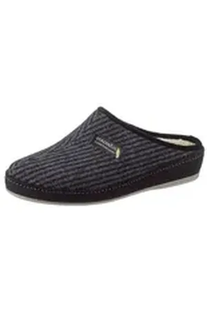 LANDGRAF Pantoffel Pantolette grau 45 EU