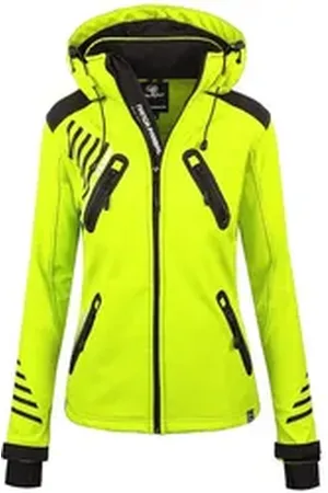 rock creek Softshelljacke Damen Softshelljacke Wanderjacke D-390 gelb XL