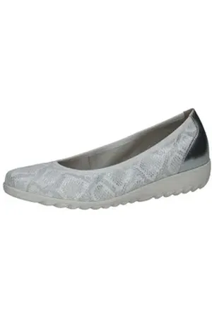 Caprice Ballerinas Leder Ballerina silberfarben 36 EU