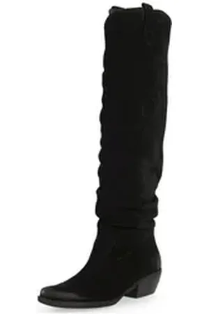 Felmini Stiefel Veloursleder Bikerboots schwarz 37 EU