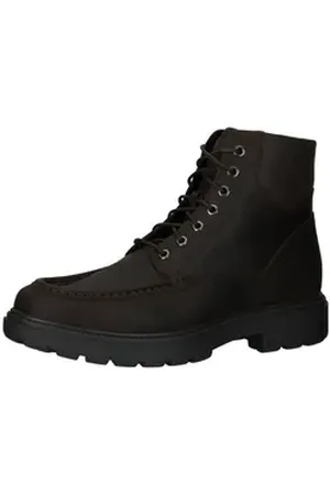 Geox Stiefelette Leder Schnürstiefelette braun 46 EU