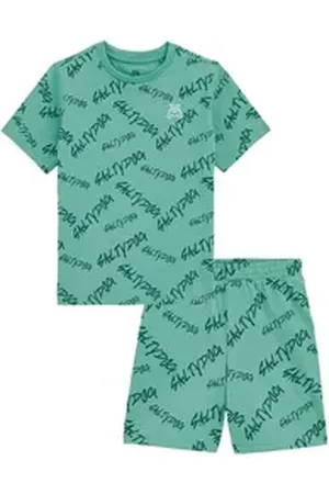 WE Fashion Pyjama blau|grün 122/128
