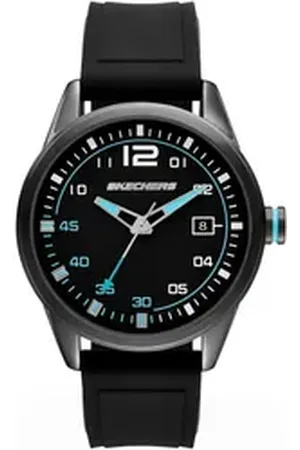Skechers Quarzuhr SLAUSON SR5236, Armbanduhr, Herrenuhr, Silikonarmband, analog, Tag schwarz