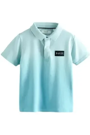 Ted Baker Poloshirt Polo-Shirt mit Farbverlauf (1-tlg) blau 134 (9 J.)