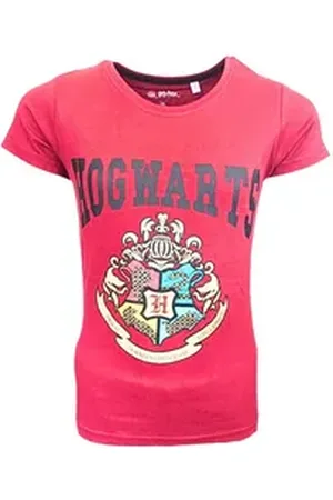 Harry Potter T-Shirt Hogwarts Mädchen Kurzarmshirt mit Glitzerdetails Gr. 134- 164 cm bunt 164 cm