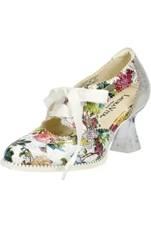 LAURA VITA Pumps Leder/Textil Schnürpumps weiß 36 EU