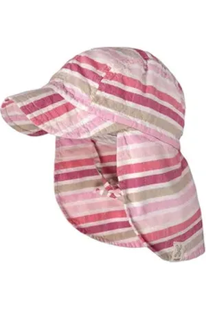 maximo Schirmmütze KIDS-Schildmütze, Nackenschutz Streifen, Bindeband, Futter, UV 15 rosa|rot 49