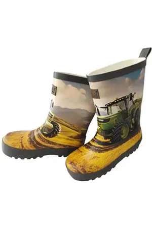 maximo Gummistiefel Traktor Jerseyfutter, Fotoprint, Reflekt 3M Gummistiefel grau 29 EU